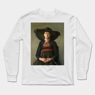 A Bavarian Peasant Girl - Hanna Hirsch-Pauli Long Sleeve T-Shirt